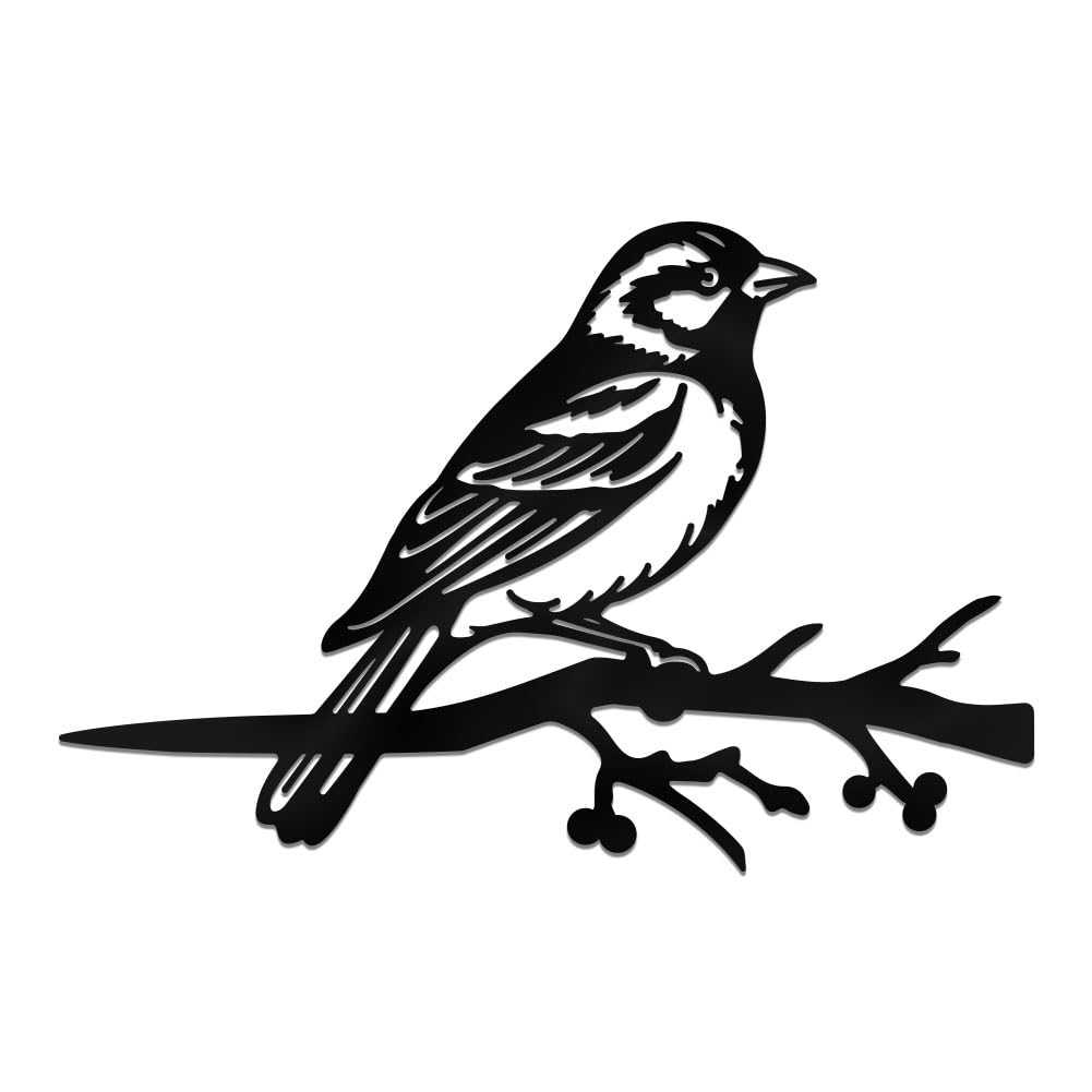 Decoración de pájaro de metal WADORN: el regalo perfecto de acero inoxidable para jardines