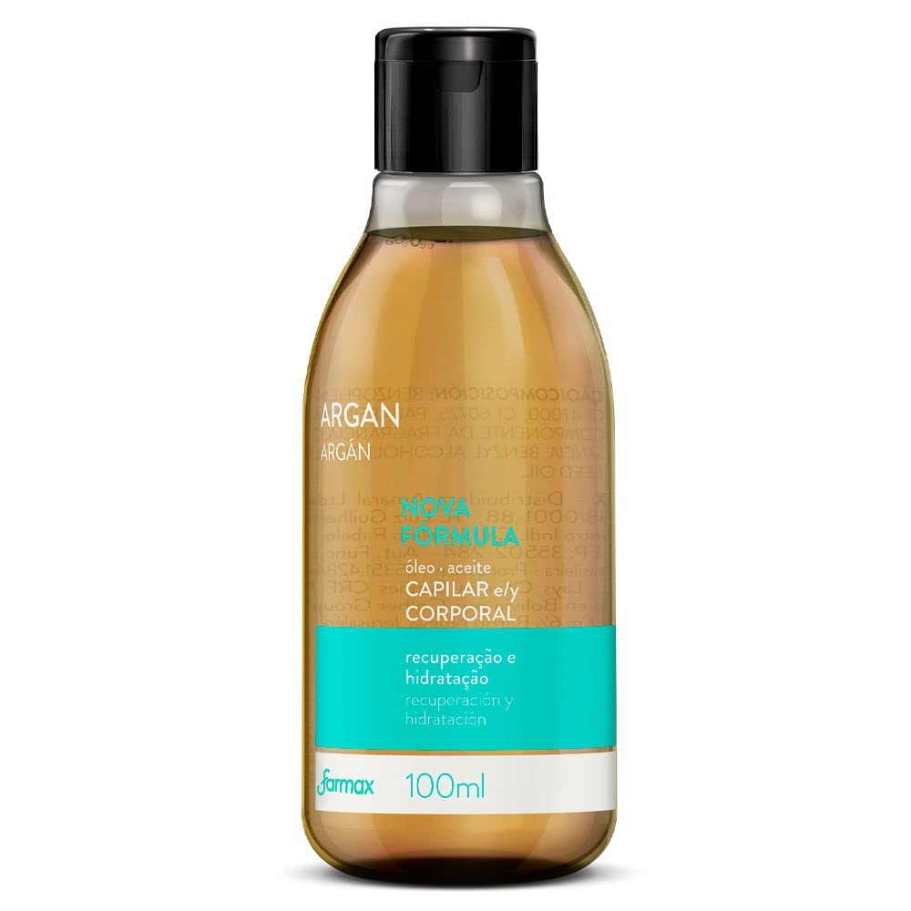 Óleo Capilar e Corporal 100Ml Argan, Farmax