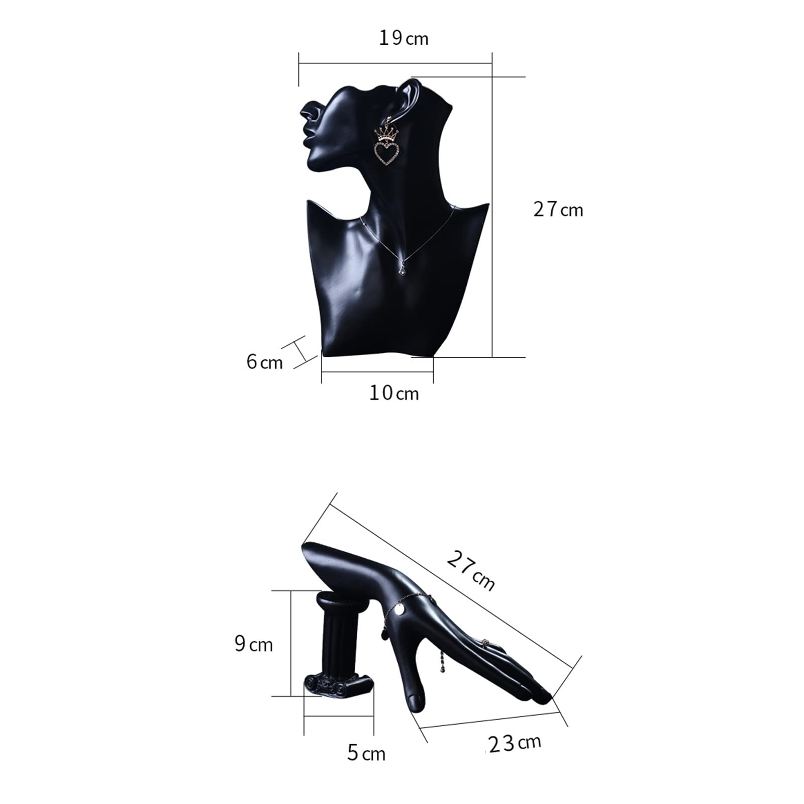Gioielli Supporto Espositore Monili dell'esposizione del supporto del supporto della collana della collana della collana dell'orecchino dell'orecchino dell'orecchino dei gioielli della mano del gioiel