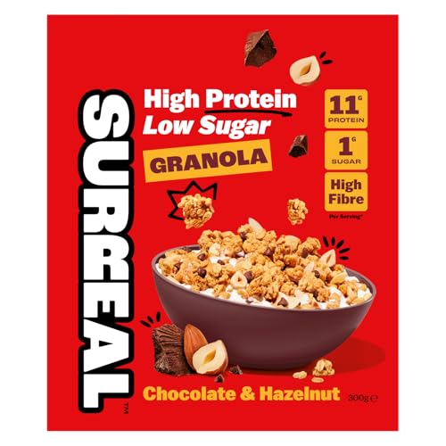 Surreal High Protein Low Sugar Chocolate & Hazelnut Granola 300g