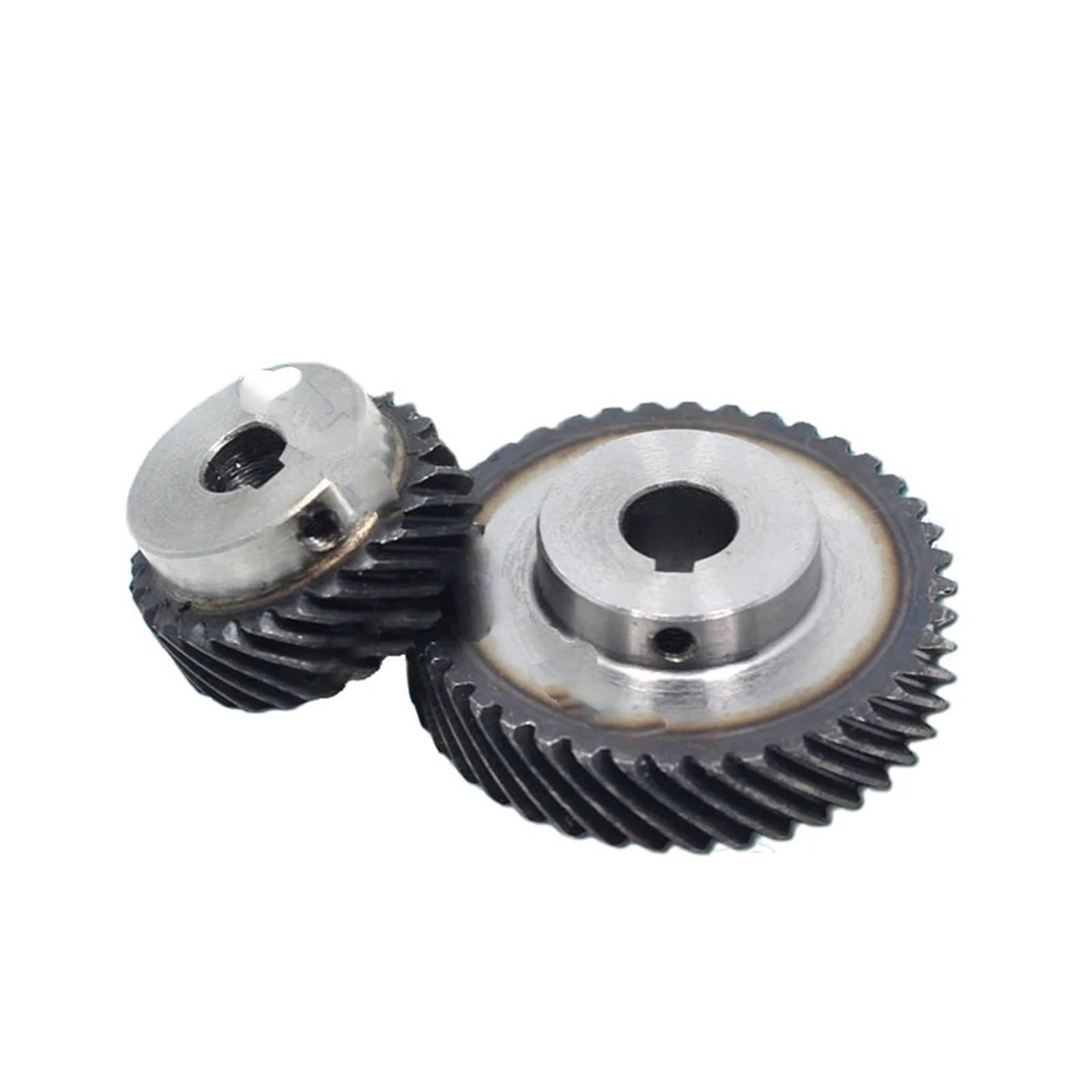 Bevel Gear Pinion Hardware Mechanical 1pcs 1M 18T-60T Bore 12mm Keyway 4mm 45 Degree Left-Handed Helical Gear Steel Staggered Gear 18T 20T 25T 30T 40T 50T 60T(18 Teeth)