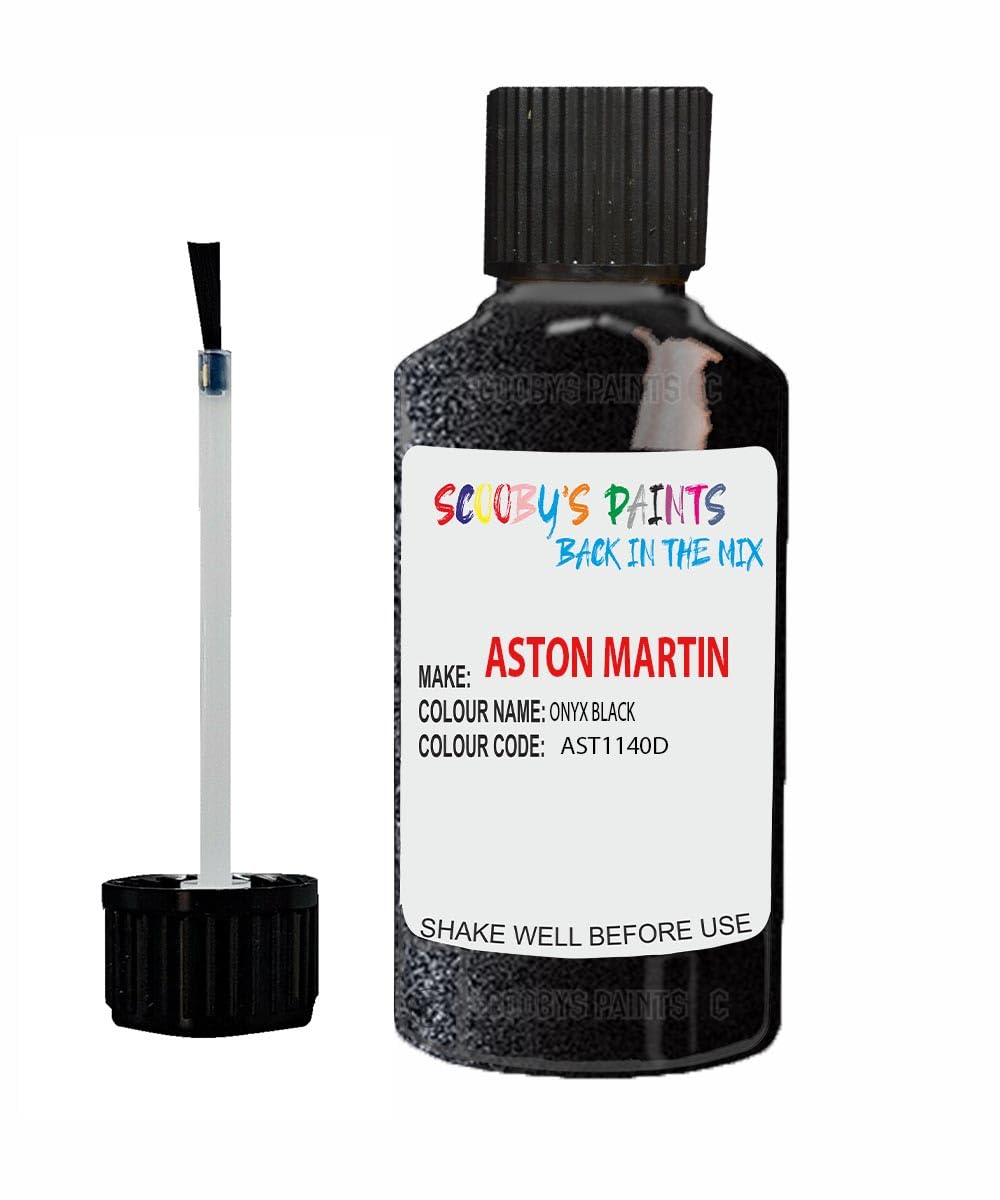 Scoobys Paints Back In The Mix Onyx Black Touch Up Paint For Aston Martin Ast5106h D Metallic