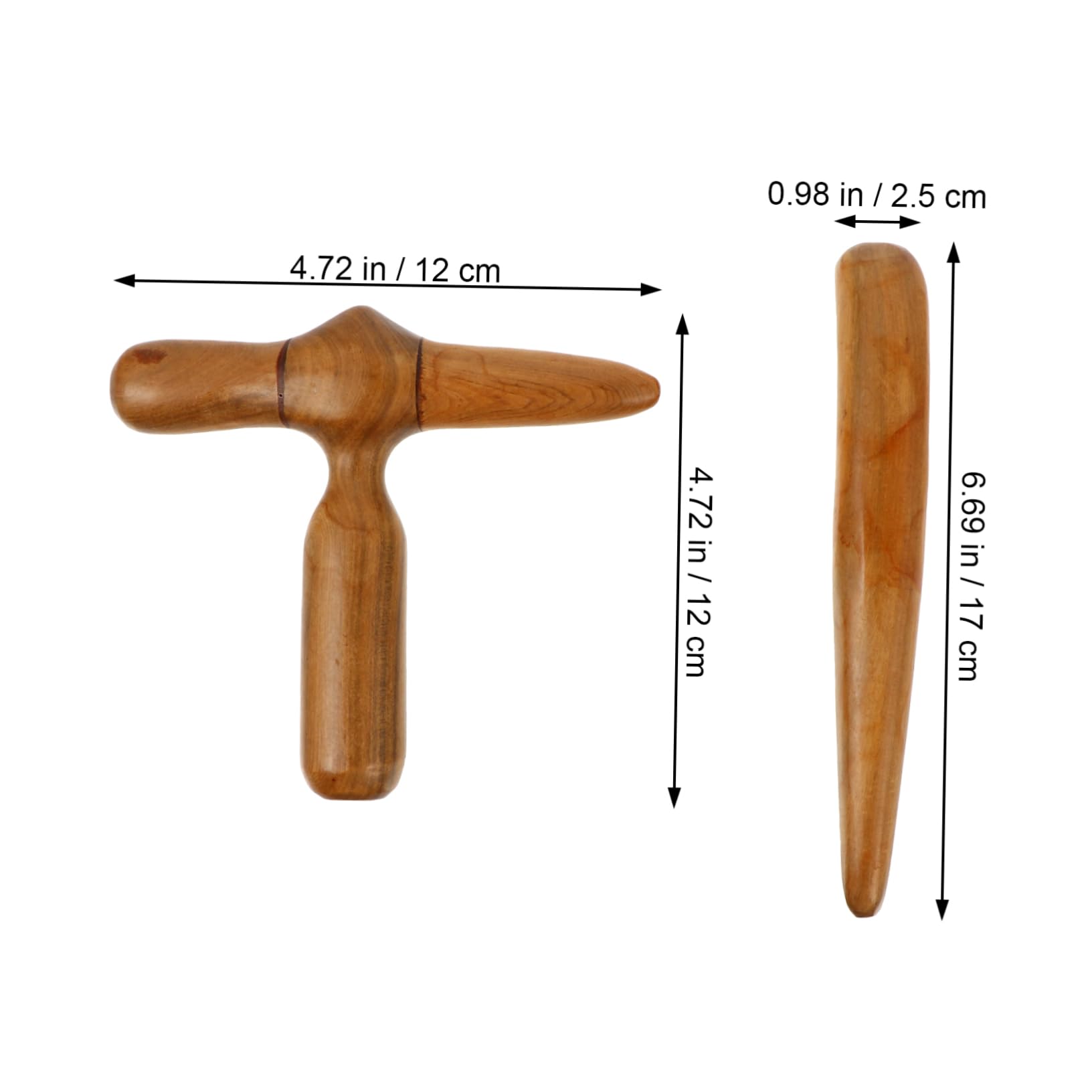 FOMIYES 6piezas Placa De Gua De Madera Natural Para Masaje Facial y Acupuntura De Raspado Para Aliviar Tensión y La Circulación