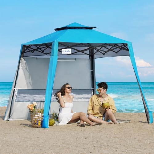 Quictent 10x10 Pop Up Canopy Tent Lightweight, Portable, and Versatile for Beach and Sporting Events with Sun Protection and Easy Setup