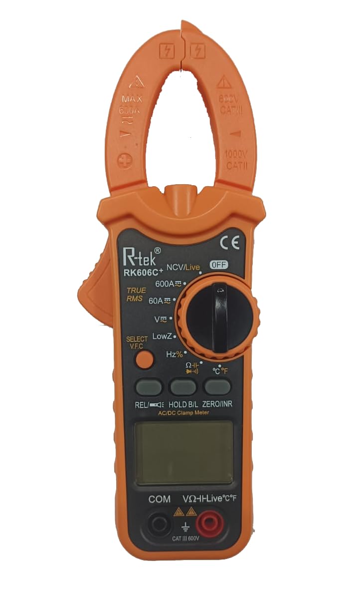 Rtek RK606C+ 600A True RMS AC/DC Clamp Meter, 1000V, NCV/Live Wire Detection-image-23