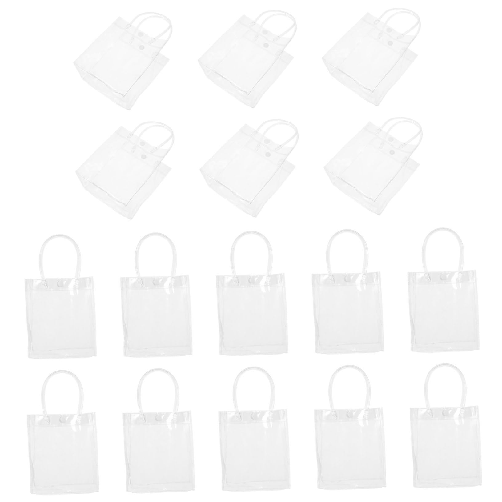 Bolsas de Plástico con Asas Transparentes Pvc 40 Unidades