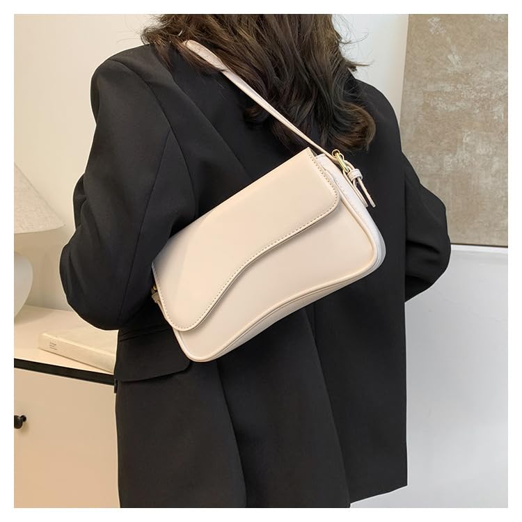 Image of Shoulder Bags for Women Y2K Purse Trendy Cherry Hobo Handbags Vegan Leather Clutch Saddle Bag with 2 Removable Strap