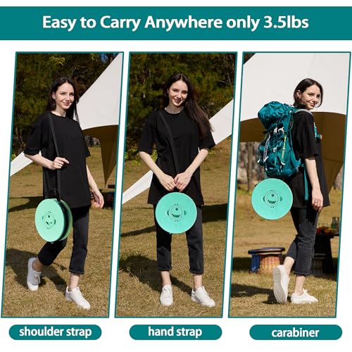 Image of ALEVMOOM Upgraded XXL 50 Portable Collapsible Stool with Cushion,Telescoping Folding Stool for Adults,Yet More Sturdy Camping Stool with Load Capacity 1000lbs,for Outdoor Garden Hiking BBQ
