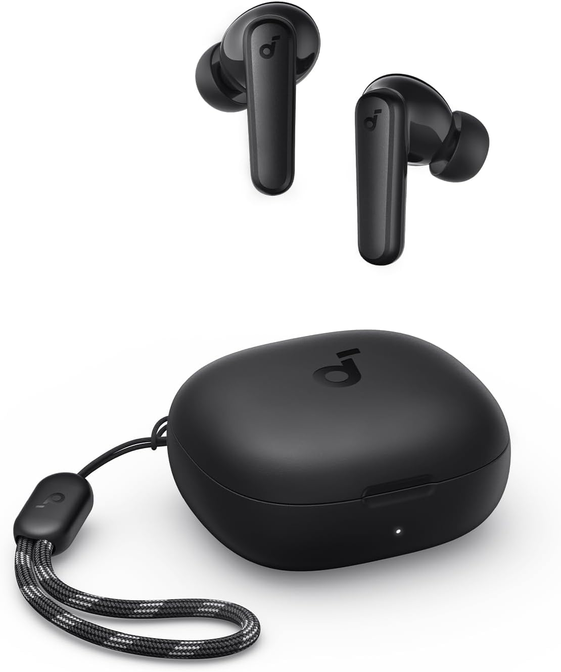 soundcore by Anker P20i Kabellose Bluetooth Kopfhörer in-Ear, 10mm Treiber, Anpassbarer EQ, 30 Std. Spielzeit, IPX5 wasserfest, 2 Mikros mit KI, einzeln verwendbar (Schwarz) (Generalüberholt)