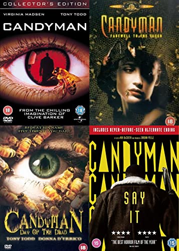 Image of Candyman Complete Movies 4 Film DVD Collection [4 Discs] - Candyman: Part 1, Part 2: Farewell to the Flesh, Part 3: Day of the Dead, Part 4: Say It DVD - Candyman 1-4 DVD
