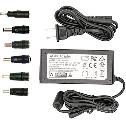 19V 3.42A AC Adapter 65W Universal Laptop Charger for Toshiba Satellite Lenovo IdeaPad ASUS Acer HP Laptop