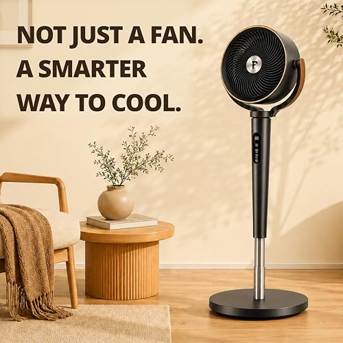 Image of FASTRON 3D Air Circulation Tower Fan with Mood Lamp & Voice Prompt, 120 Oscillation, Silent 20dB BLDC Motor, 12 Speeds, Remote & 12 Hrs Timer for Bedroom & Hall