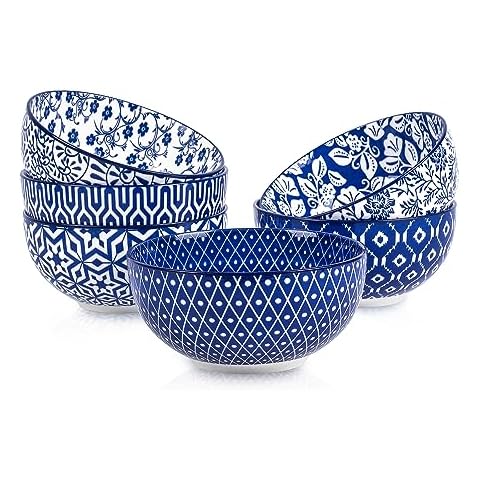 Selamica Ceramic Cereal Bowls Set of 6 Cover