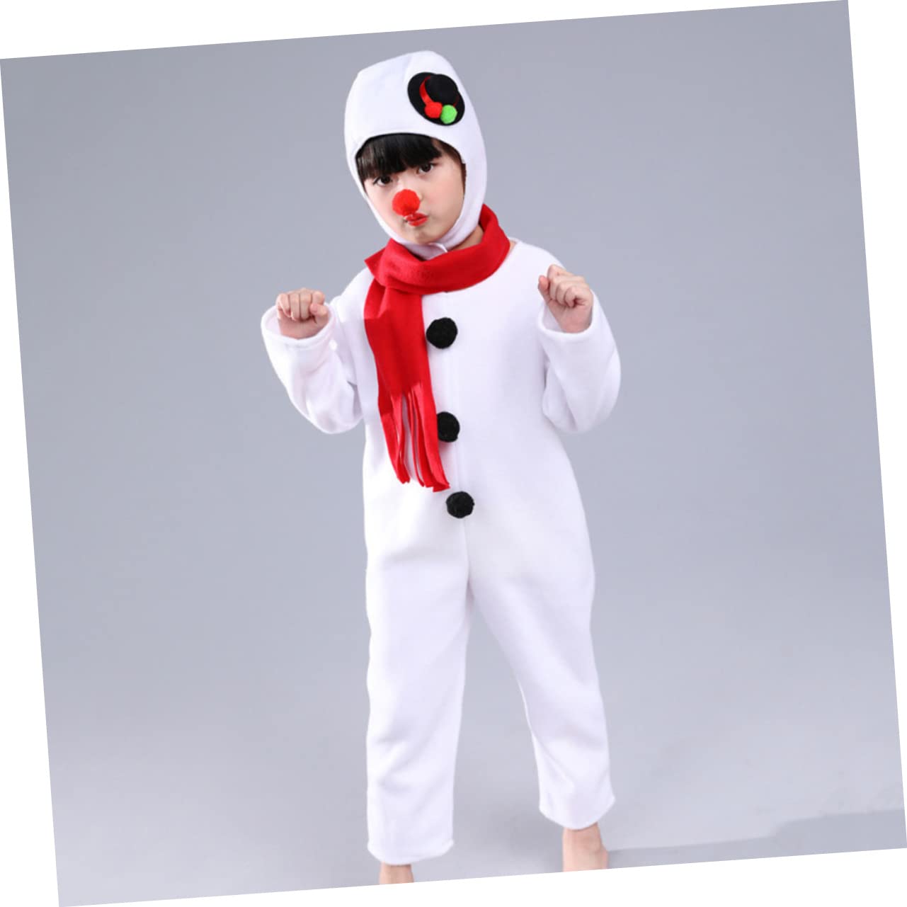 Costumi Pigiama Para Niños Vestito Bambini Pupazzo Di Neve Costume Pupazzo Di Neve Costume Kit Bambini Costume Di Natale Bianco Bambini Costume Set Festival Costume Set Pupazzo Di