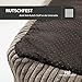 Rohrschneider Hundebett waschbar für kleine und mittelgroße Hunde mit Hundekissen Cord (ca. 55 x 42 cm) inkl. Gassibeutel (Taupe 55 cm, Cordstoff breit)