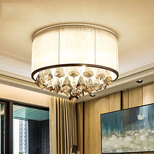 Plafonnier en cristal moderne en chrome pour éclairage de salon - 4