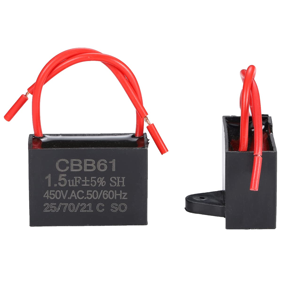 CBB61 condensatore ventilatore da soffitto 1.5uF 450V AC 50/60Hz 2 fili