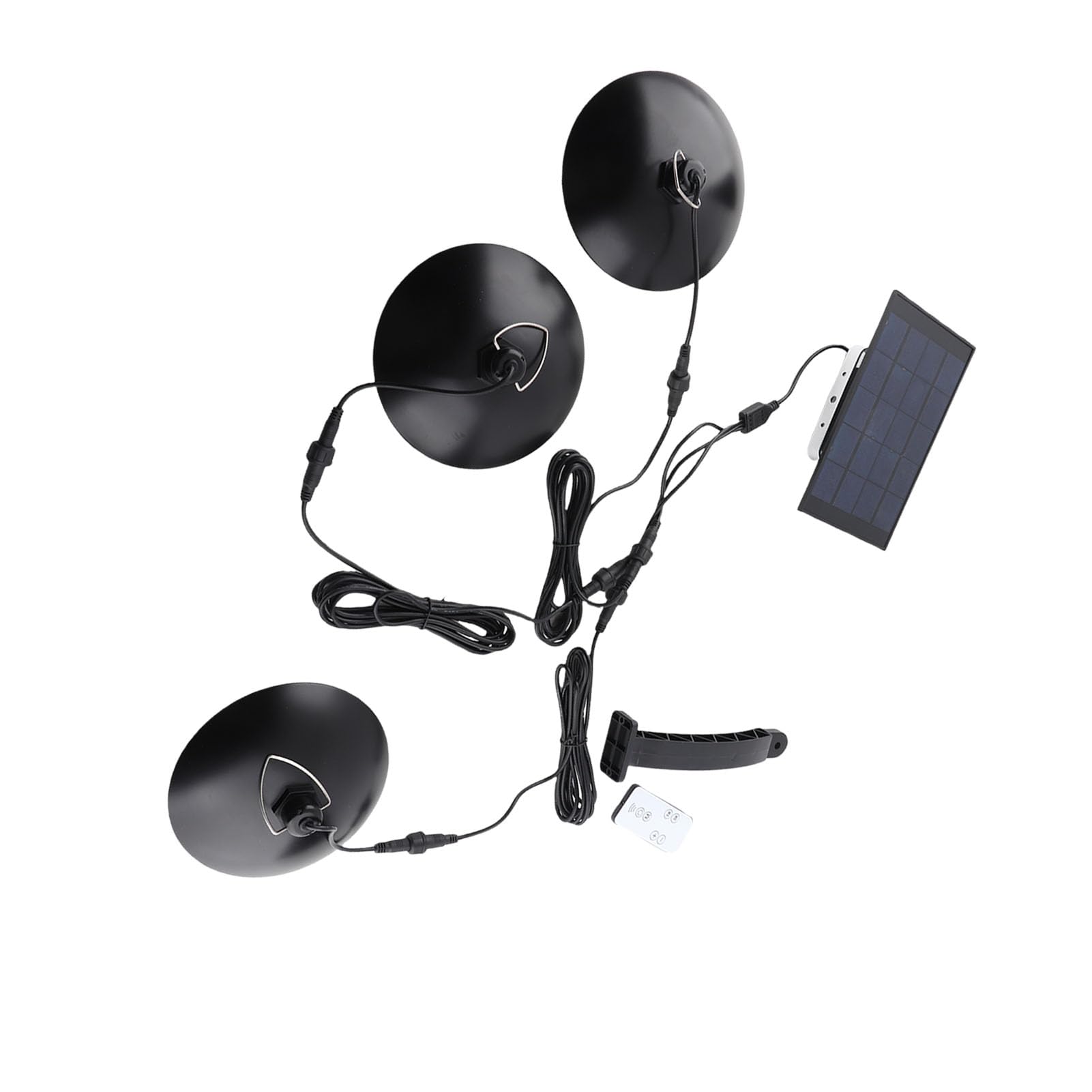Cocoarm Luce Solare Esterna, Lampada LED Pendant con 3 Teste Regolabili,