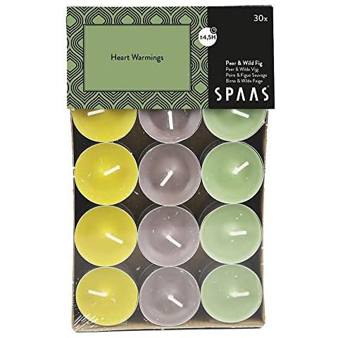 Spaas 30 Assorted Scented Tealights, 4.5 Hours Cover