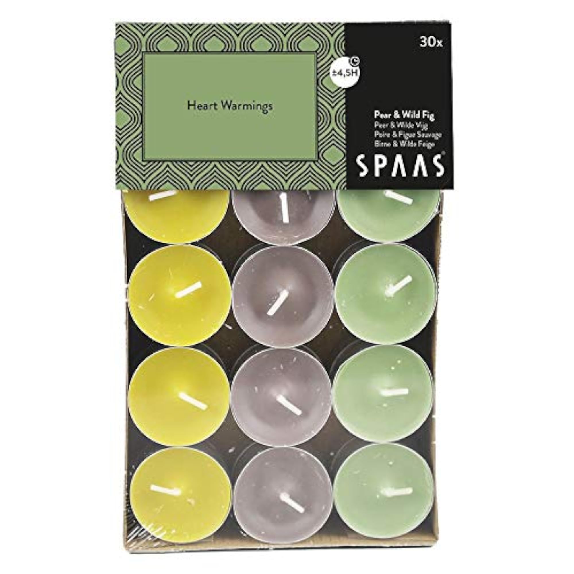 30 Assorted Colors Scented Tealight Candles, Gift Set