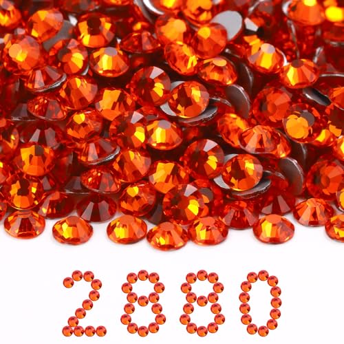 Image of Flatback Rhinestones Bulk, 2880PCS Hyacinth Rhinestones for Clothes DIY Decoration Crafts, Hyacinth, SS30, 6.3-6.5mm