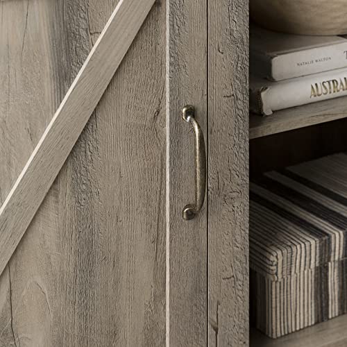 Walker Edison Georgetown Modern Farmhouse Double Barn Door Tv Stand For Tvs Up To 65 Inches, 58 Inch, Grey #TOP7