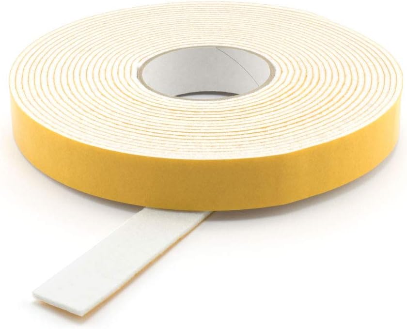 GoodGlides Self adhesive felt tape 30 mm white 10 metres felt roll for furniture and more