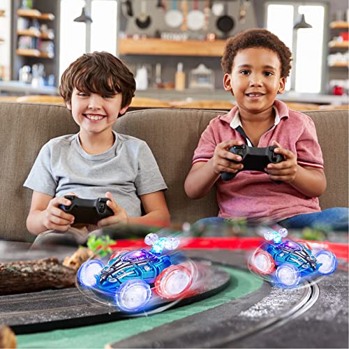 Afqjf Remote Control Car, Rc Cars, 2.4Ghz Electric Rc Stunt Car With Sound & Light, Drift Stunt Car, 360° Rotating Vehicles With Led Headlights, Rc Crawler Car Toy For 3 4 5 6 7 8-12 Year Old Kids #TOP5