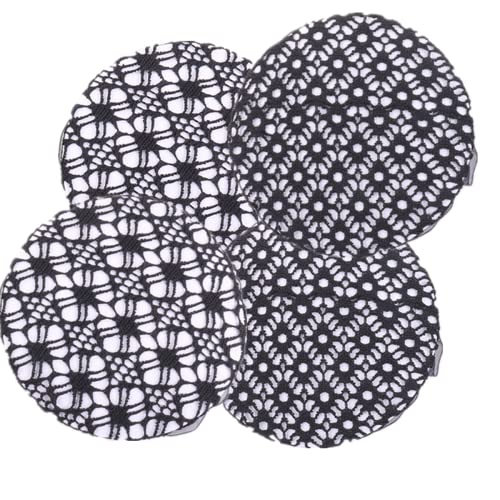 FZLANQ 4 Pcs Mesh Hair Nets Black Hair Mesh Hair Bun Nets Elastic Bun Cover Reusable Thick Hairnets Ballet Hair Bun Reusable Hair Nets for Ballet Dance Hair Fixing