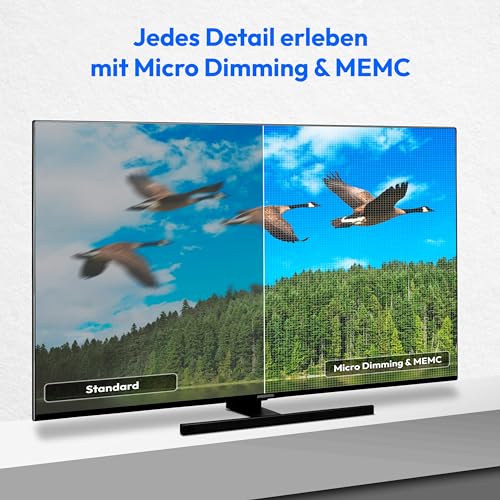 MEDION X15574 (MD 30987) 138,8 cm (55 Zoll) QLED Fernseher (Smart TV, 4K, Dolby Vision HDR, Dolby Atmos, Subwoofer, Netflix, Prime Video, PVR, Bluetooth, MEMC, Micro Dimming) – Bild 4
