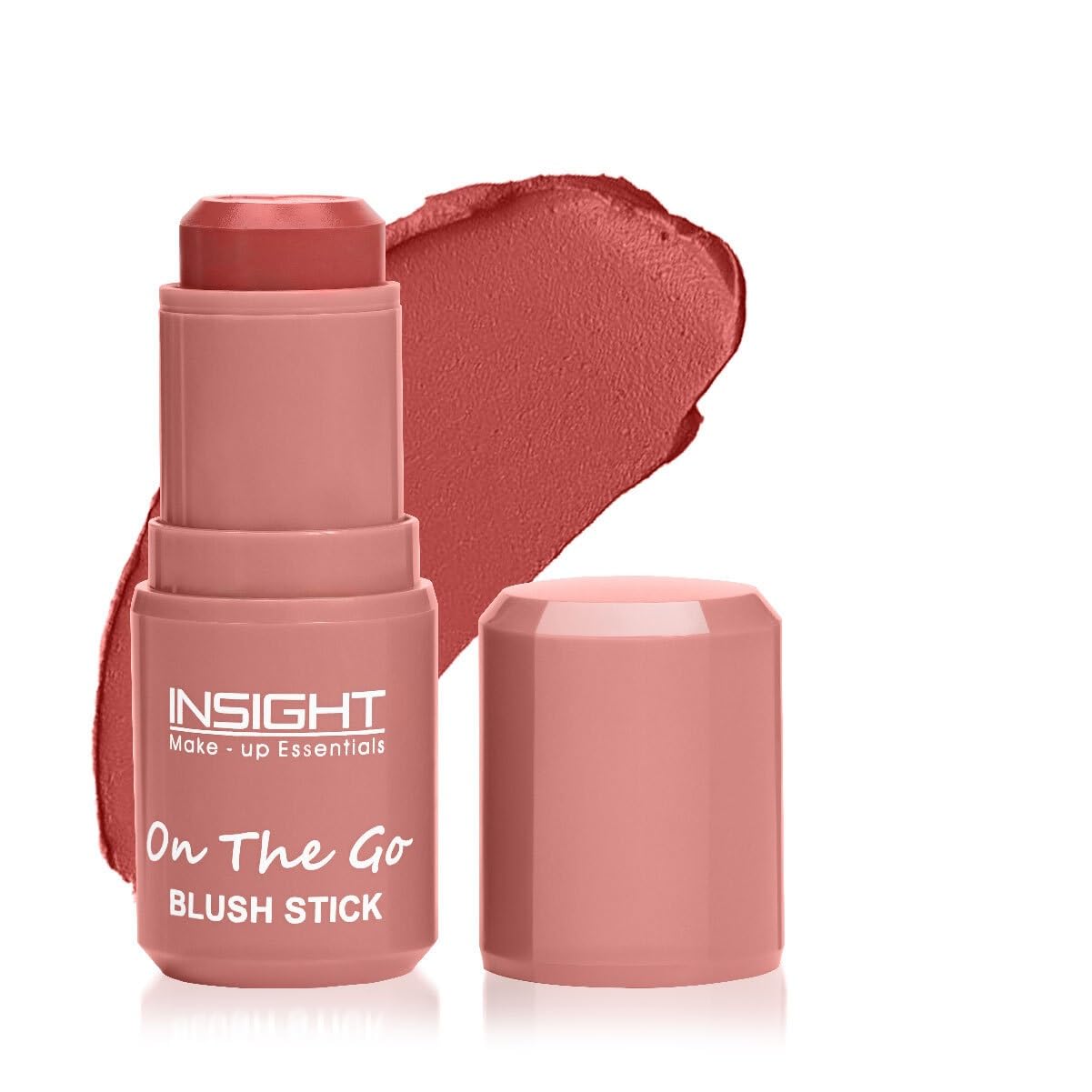 Insight Cosmetics On The Go Blush Stick| Long Lasting| Easy Color Payoff| Infused with Vit-E, 6.5gm(Rouge Red)