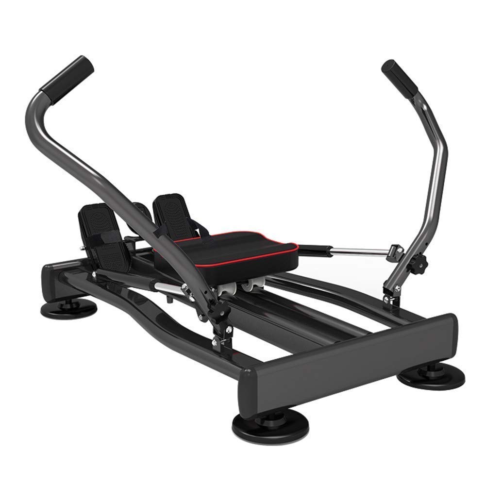 QUSYZD Foldable Rowing Machines Rowing Machine, Hydraulic Rower Trainer Indoor Rower Bench Abdominal Fitness Equipment, 4 Levels of Resistance Adjustment, LCD Display, Maximum Load,