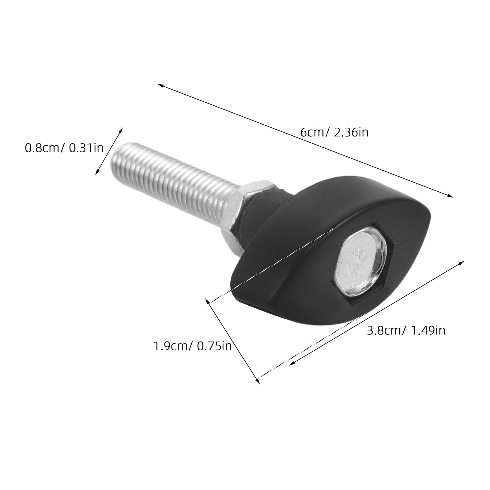 4 Tornillos de Repuesto para perillas de Ventilador - Conector de plástico de Ajuste Manual para Ventiladores de Pedestal y de Escritorio, con bloqueos, inclinación y Soporte para Cabezal.