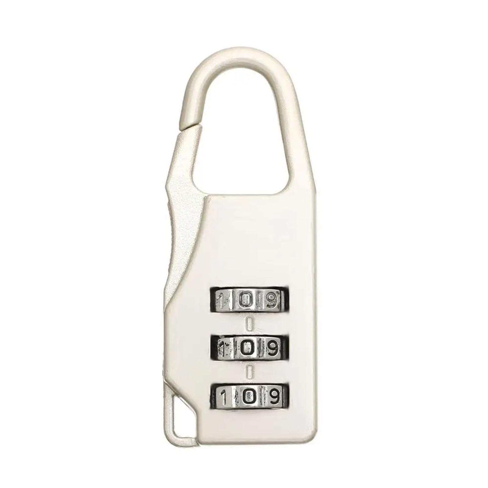 Cadenas à combinaison en alliage de zinc argenté haute résistance pour bagages