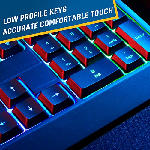 Klim Chroma Gaming Keyboard Wired Usb Durable Ergonomic Waterproof Silent And Blaze Pro Rechargeable Wireless Gaming Mouse With Charging Dock Rgb Bundle #TOP4