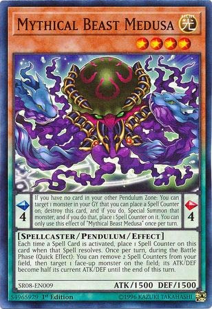 Amazon.com: Yu-Gi-Oh! - Mythical Beast Medusa - SR08-EN009