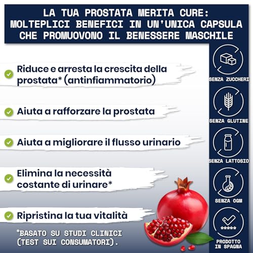 Prostaphytol | Complesso Per La Prostata Con Saw Palmetto, Zinco E Vitamine | Aiuta A Regolare L'urgenza Urinaria | Favorisce La Salute Maschile | Favorisce La Regolazione E La Potenza | 30 Capsule - 3