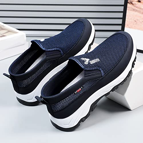 Men's Mesh Knit Slip-on Loafers Casual Shoes Casual Penny Driving Loafers Comfortable Breathable Slip On Boat Shoes for Men4