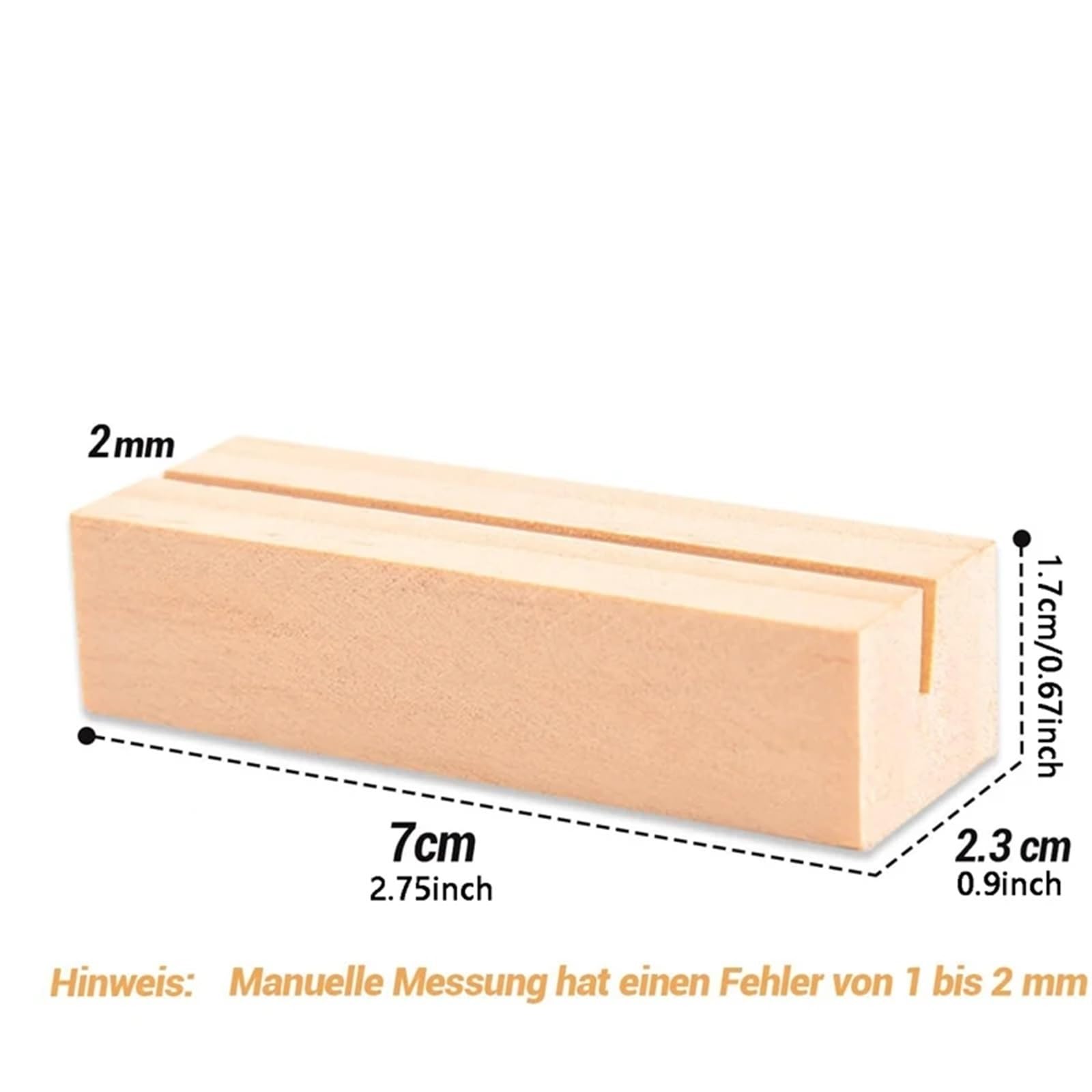 Kartenhalter aus Holz, 24/48 Stück, rustikaler Tischnummernständer for Hochzeit, Geburtstag, Dekoration