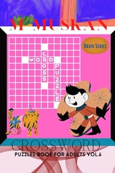 Paperback Crossword Puzzles Book for Adults Vol.6 (Brain Series) Book