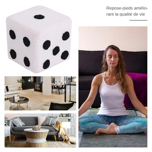 Petit repose-pieds pour le salon, assise d'appoint lavable 20cm