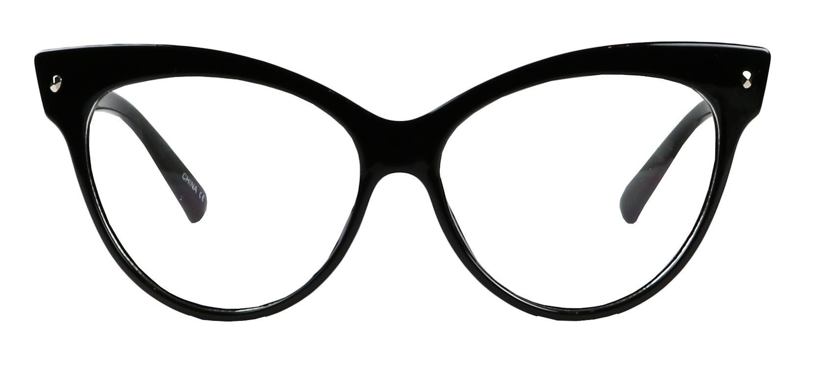 SHADYVEUShadyVEU Exaggeratted High Point Cat Eye Oversized XL Linda Belcher Inspired Rockabilly UV400 Clear Lens Sunglasses