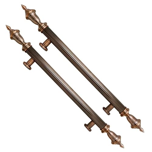 DFGHNBVC European Style Stainless Steel Barn Door Pull Handle, 32"/35"/47"/51"/59" Sliding Push Bar For Interior Exterior Gates, Durable Grab Handle,Style2-80Cm/32Inch