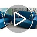 Image of FURNY Harmony 2 Seater Velvet Fabric Sofa Set (Dark Grey) with Golden Finish Legs | Durable & Comfortable | Ideal for Living Room
