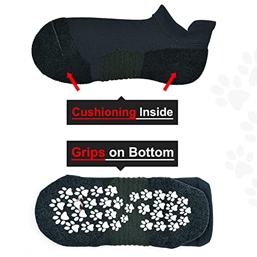 Image of KitNSox 2 Pack Non Slip Grip Yoga Socks for Men Women, Non Skid Cushioned Hospital Maternity Ballet Pilates Floor Dance Socks