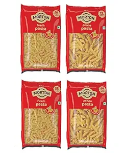 Pasta Macaroni | Durum Wheat Pasta | Source of protein & 100% Vegetarian | Free from Artificial Colors & Preservatives | Zero cholesterol | Pasta Macaroni - 450gm(Pack of 4)