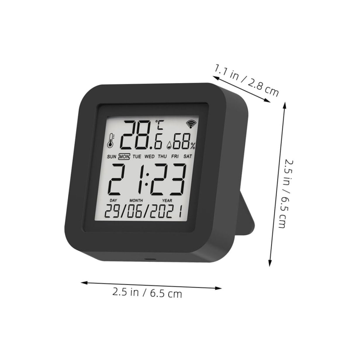 SHINEOFI Monitor Temperatura e Umidità Display Lcd Termometro Per Misuratore Temperatura e Umidità Per Ambienti Domestici