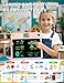 Multifunctional LCD Writing Tablet for 4-9 Kids Dual-Screen Pad（9 Learning Themes） Charging Erasable Board with Extra Stylus Lock Switch,Educational Learning Toys Birthday Gifts for Girls Boys (Pink)