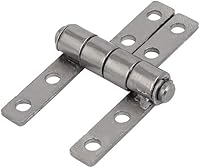 uxcell 2N.m Torque Friction Hinge - 360° Rotation Positioning for Cabinets, Wardrobes, Furniture Doors (Silver Metal, 48x31.5mm)