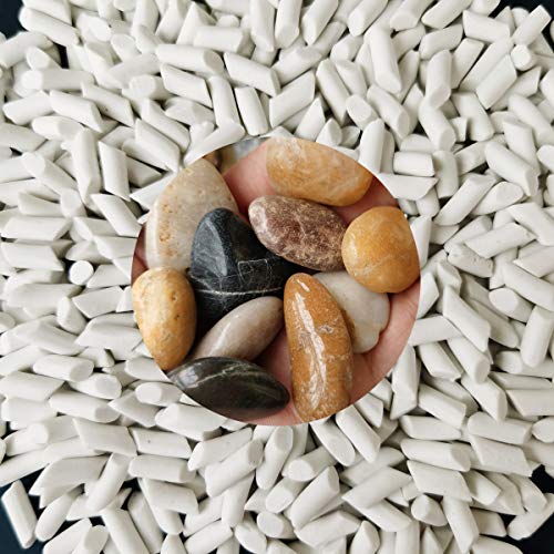 Tonmp 46456 5 Lbs 3/16 Inch X 3/8 Inch Rock Tumbling Ceramic Pellets Filler Media thumb #2